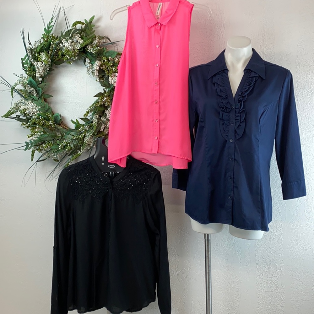 💐BoGo Bundle of 3 XL blouses